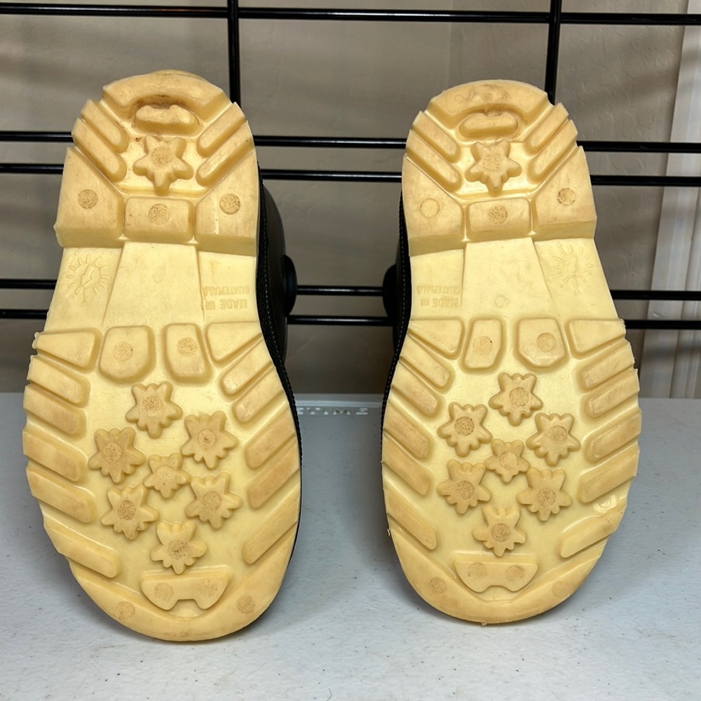 EUC Weather Stars by Tingley Black Rubber Boots Size 8 Toddler - Picture 6 of 10